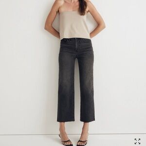 Madewell perfect vintage crop Women's Black Jeans